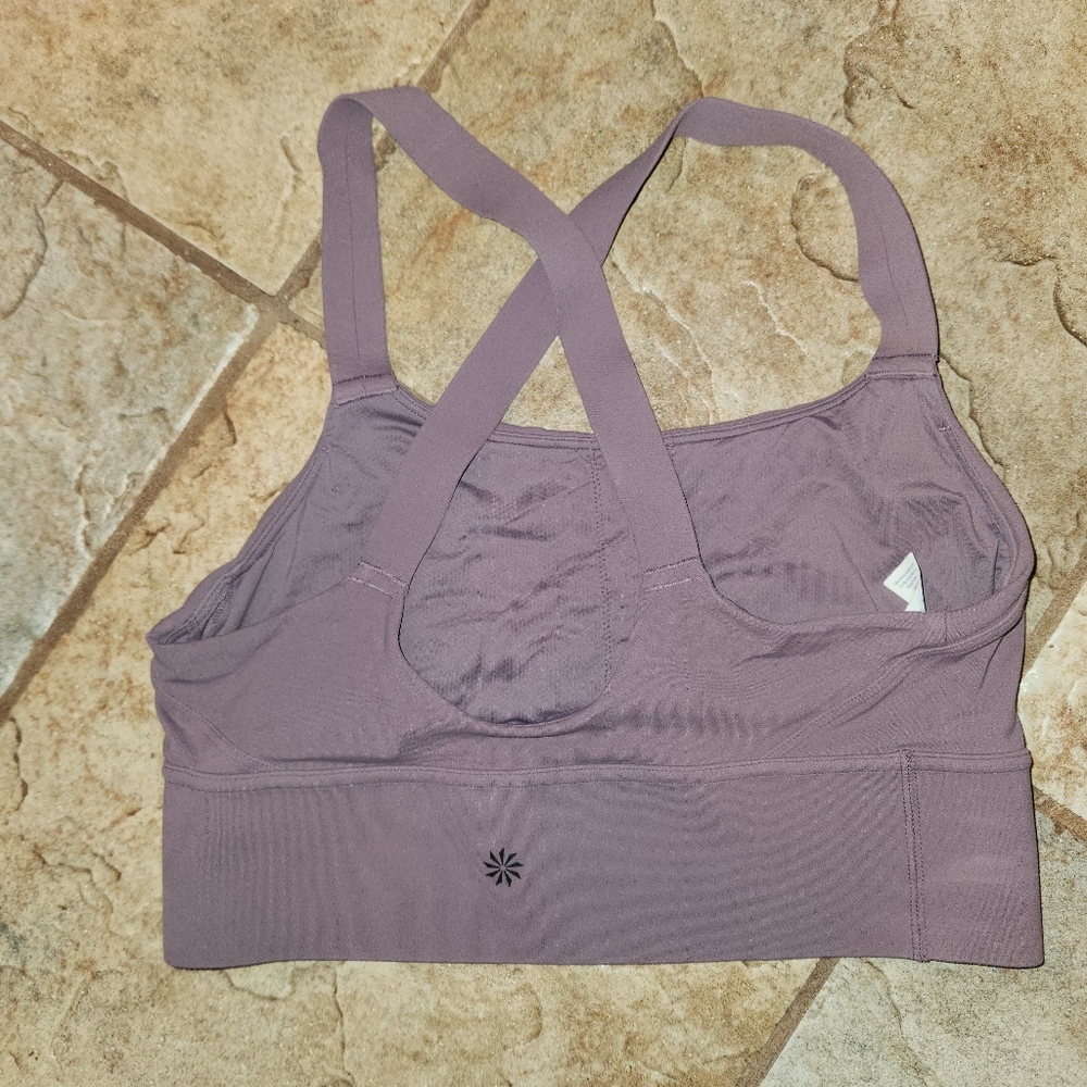Athleta Formation Longline Bra In Volcanic Violet. Size S. EUC.#531119 - Picture 4 of 6